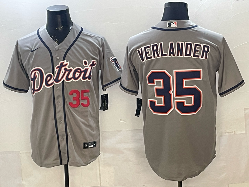 Men Detroit Tigers #35 Verlander white Game Nike MLB Jersey 20260010